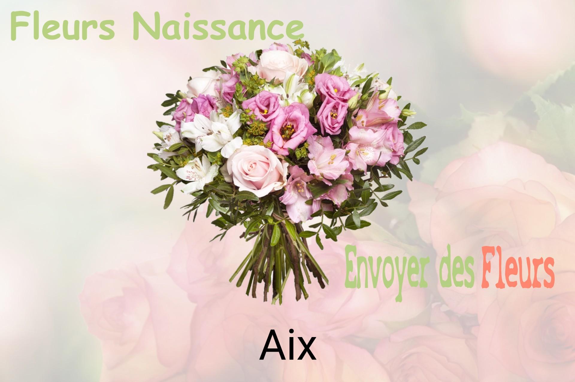 Bouquet de fleurs de naissance livré à Aix